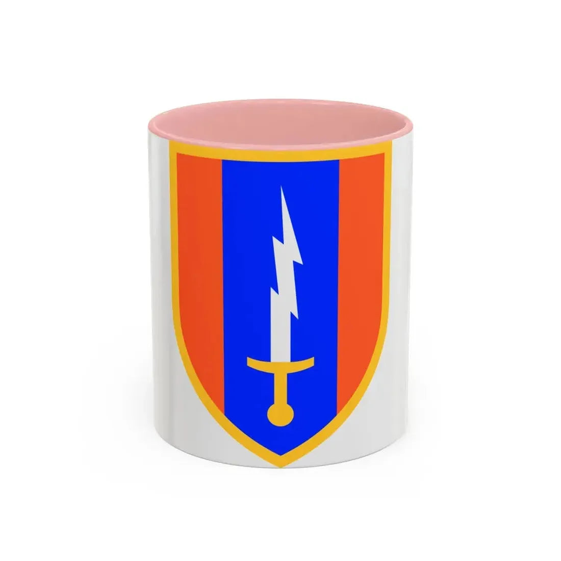 1st Signal Brigade (U.S. Army) Accent Coffee Mug 11oz Pink - Go Mug Yourself