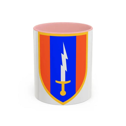 1st Signal Brigade (U.S. Army) Accent Coffee Mug 11oz Pink - Go Mug Yourself