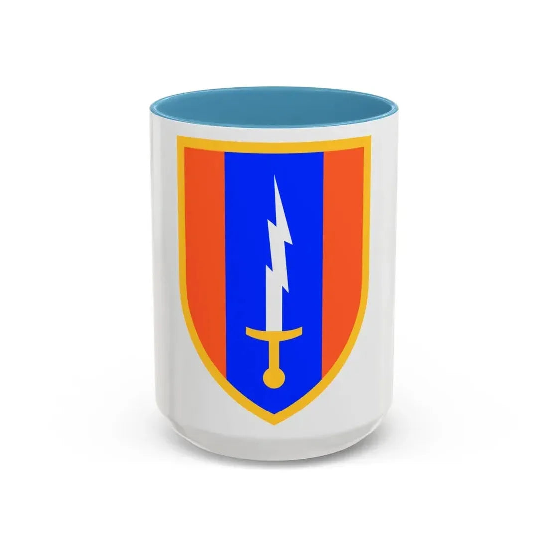 1st Signal Brigade (U.S. Army) Accent Coffee Mug 15oz Light Blue - Go Mug Yourself