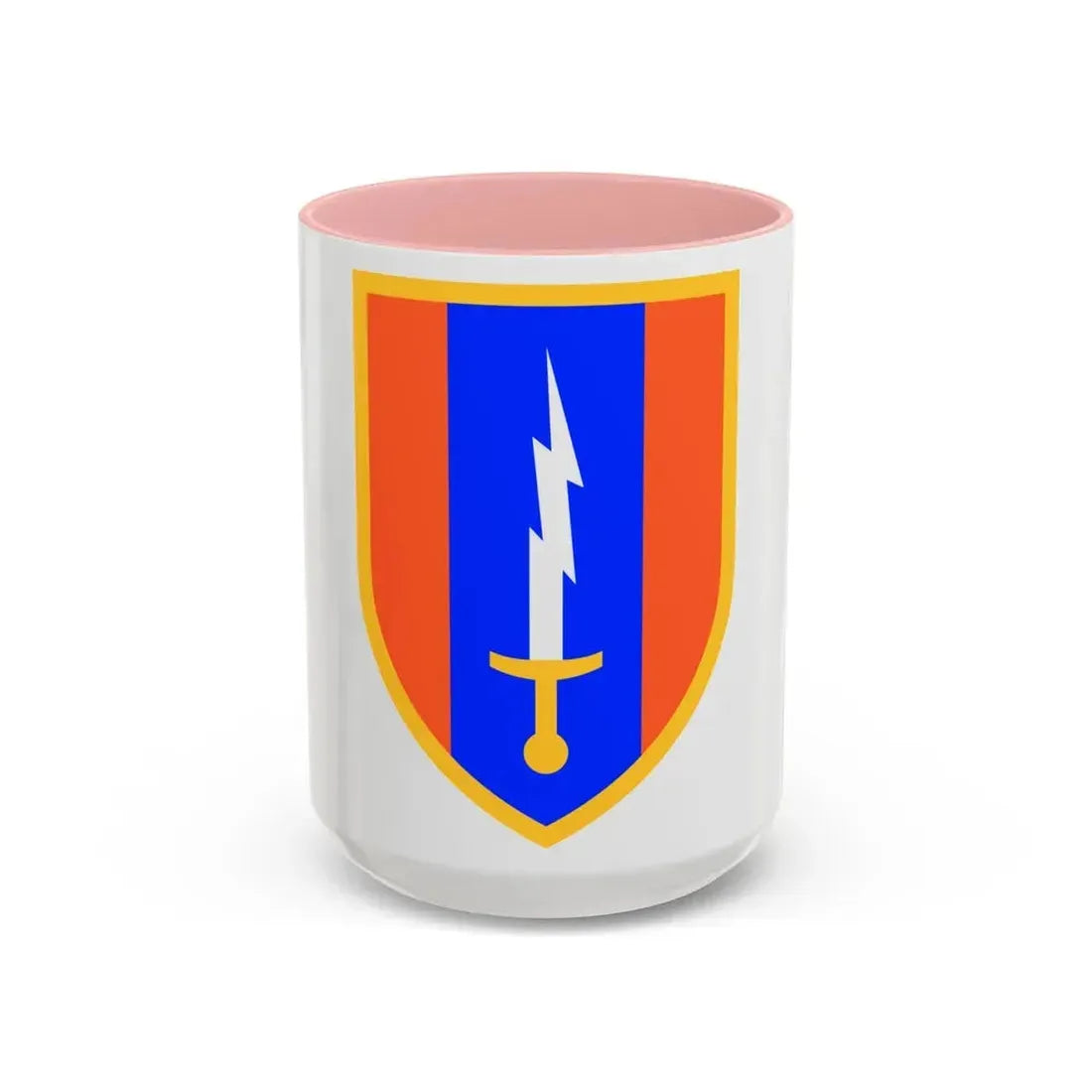 1st Signal Brigade (U.S. Army) Accent Coffee Mug 15oz Pink - Go Mug Yourself