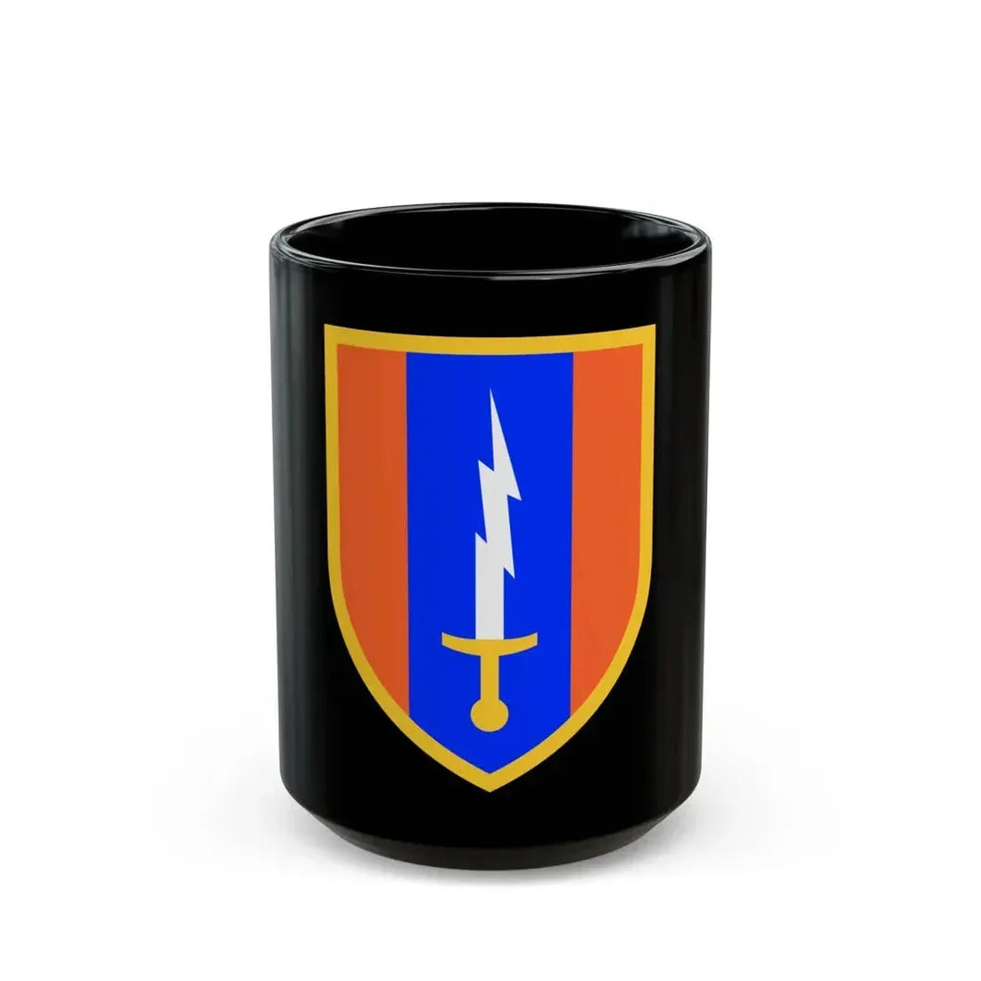 1st Signal Brigade (U.S. Army) Black Coffee Mug 15oz - Go Mug Yourself
