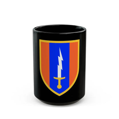 1st Signal Brigade (U.S. Army) Black Coffee Mug 15oz - Go Mug Yourself