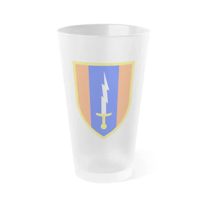 1st Signal Brigade (U.S. Army) Frosted Pint Glass 16oz Default Title - Go Mug Yourself