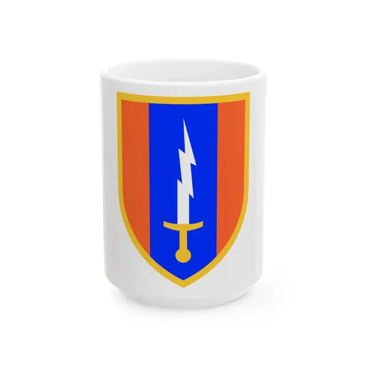 1st Signal Brigade (U.S. Army) White Coffee Mug 15oz - Go Mug Yourself