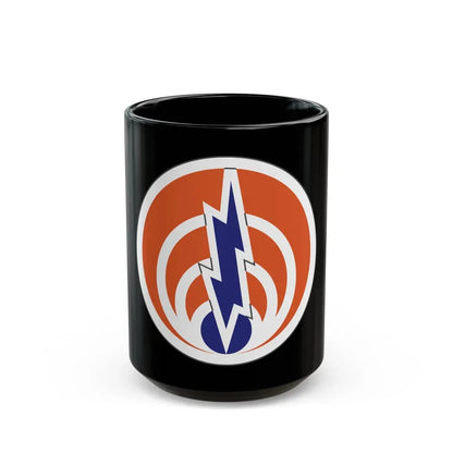 1st Signal Command (U.S. Army) Black Coffee Mug 15oz - Go Mug Yourself