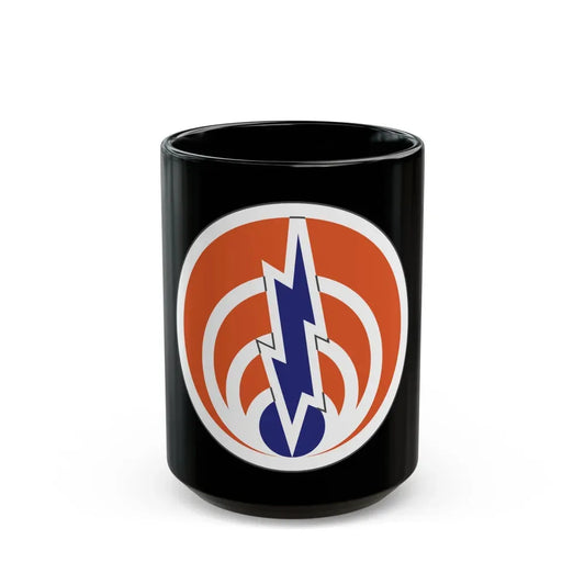 1st Signal Command (U.S. Army) Black Coffee Mug 15oz - Go Mug Yourself