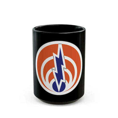 1st Signal Command (U.S. Army) Black Coffee Mug 15oz - Go Mug Yourself