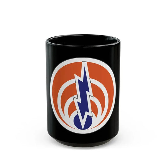 1st Signal Command (U.S. Army) Black Coffee Mug 15oz - Go Mug Yourself