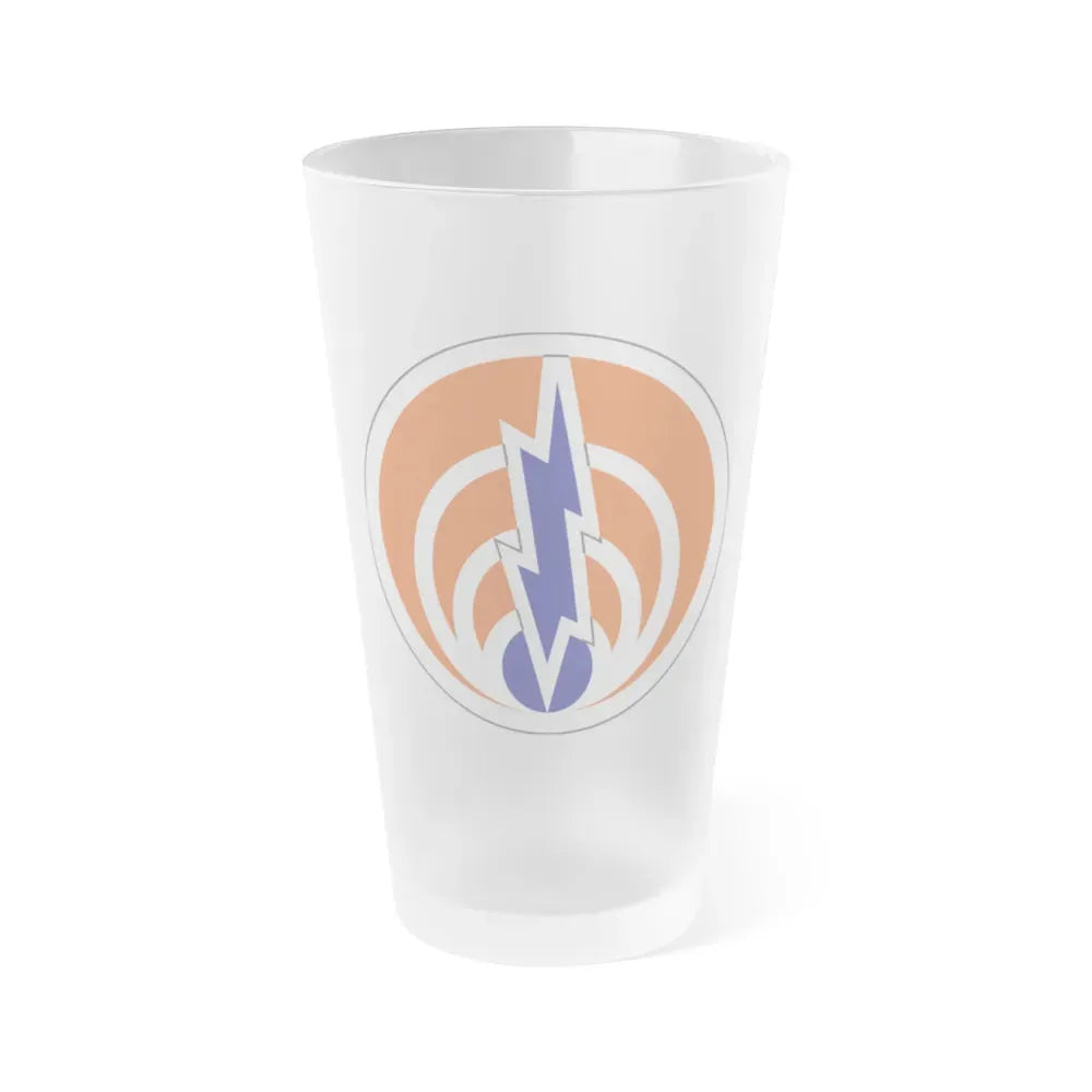 1st Signal Command (U.S. Army) Frosted Pint Glass 16oz Default Title - Go Mug Yourself