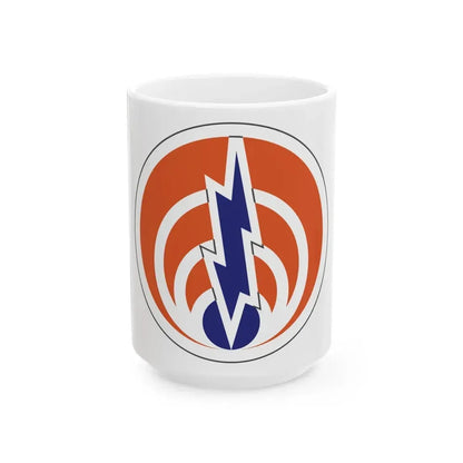 1st Signal Command (U.S. Army) White Coffee Mug 15oz - Go Mug Yourself