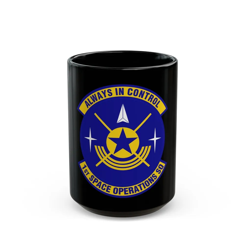 1st Space Operations Squadron (U.S. Air Force) Black Coffee Mug-15oz-Go Mug Yourself