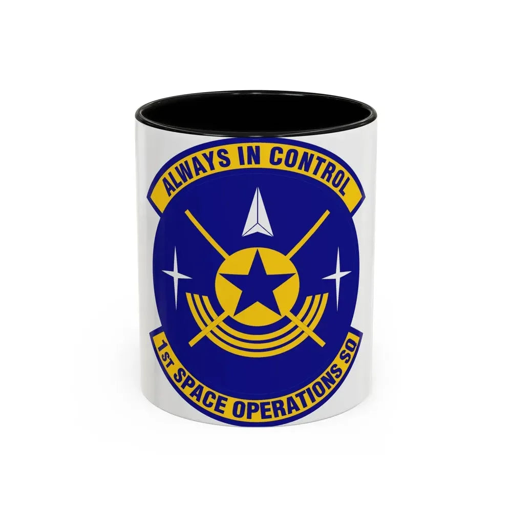 1st Space Operations Squadron (U.S. Air Force) Accent Coffee Mug 11oz Black - Go Mug Yourself