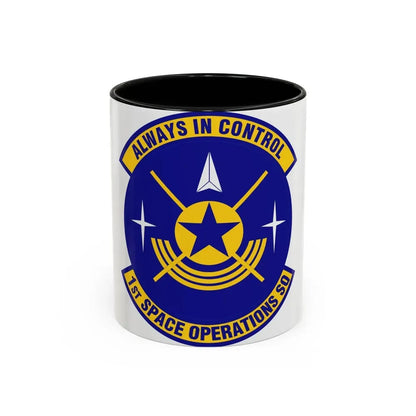 1st Space Operations Squadron (U.S. Air Force) Accent Coffee Mug 11oz Black - Go Mug Yourself