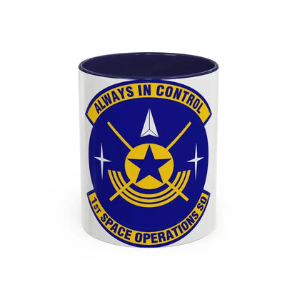 1st Space Operations Squadron (U.S. Air Force) Accent Coffee Mug 11oz Navy - Go Mug Yourself