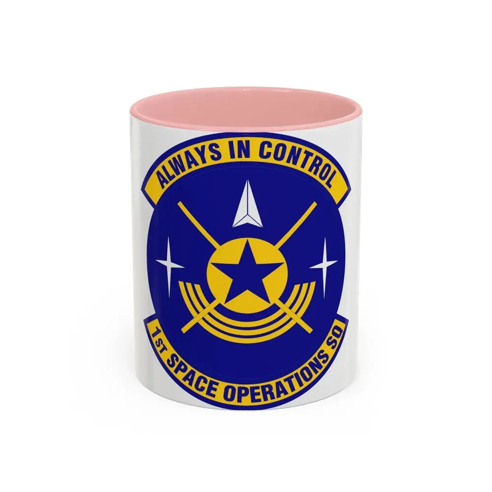 1st Space Operations Squadron (U.S. Air Force) Accent Coffee Mug 11oz Pink - Go Mug Yourself