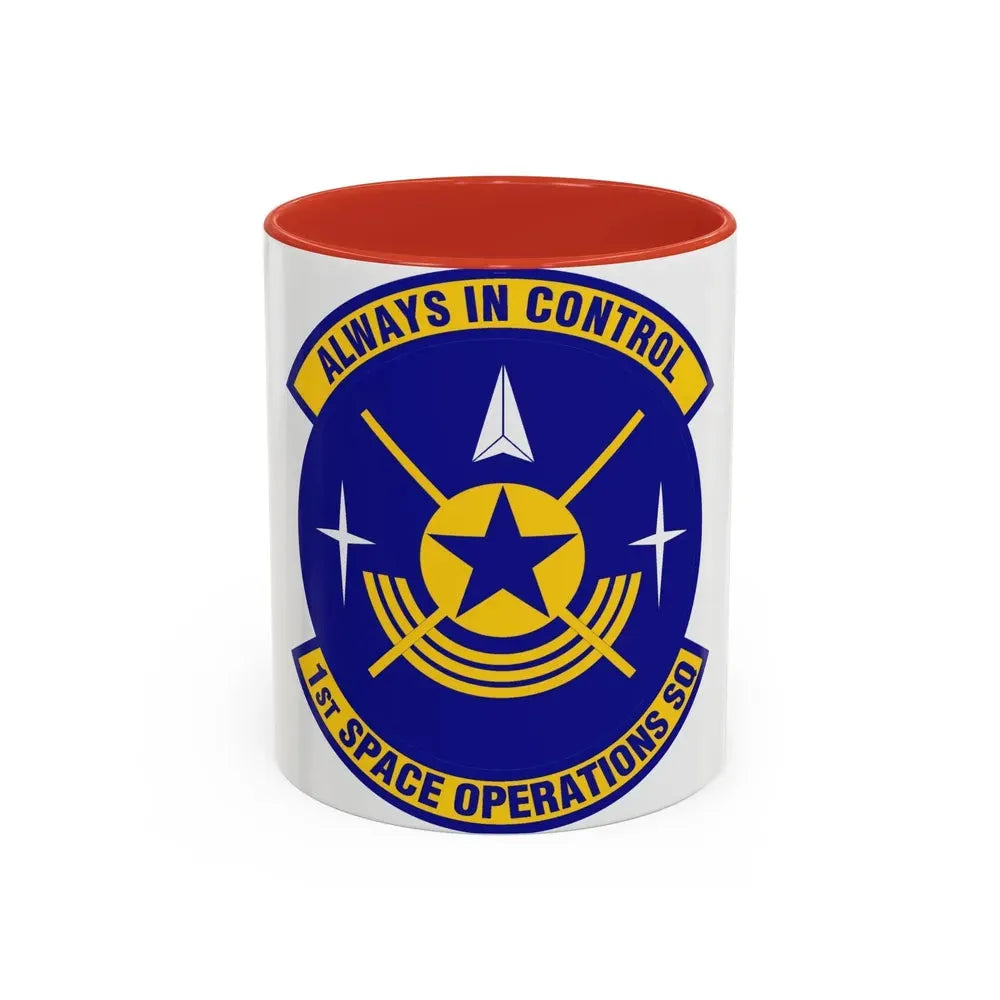 1st Space Operations Squadron (U.S. Air Force) Accent Coffee Mug 11oz Red - Go Mug Yourself