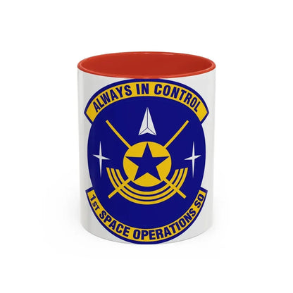 1st Space Operations Squadron (U.S. Air Force) Accent Coffee Mug 11oz Red - Go Mug Yourself