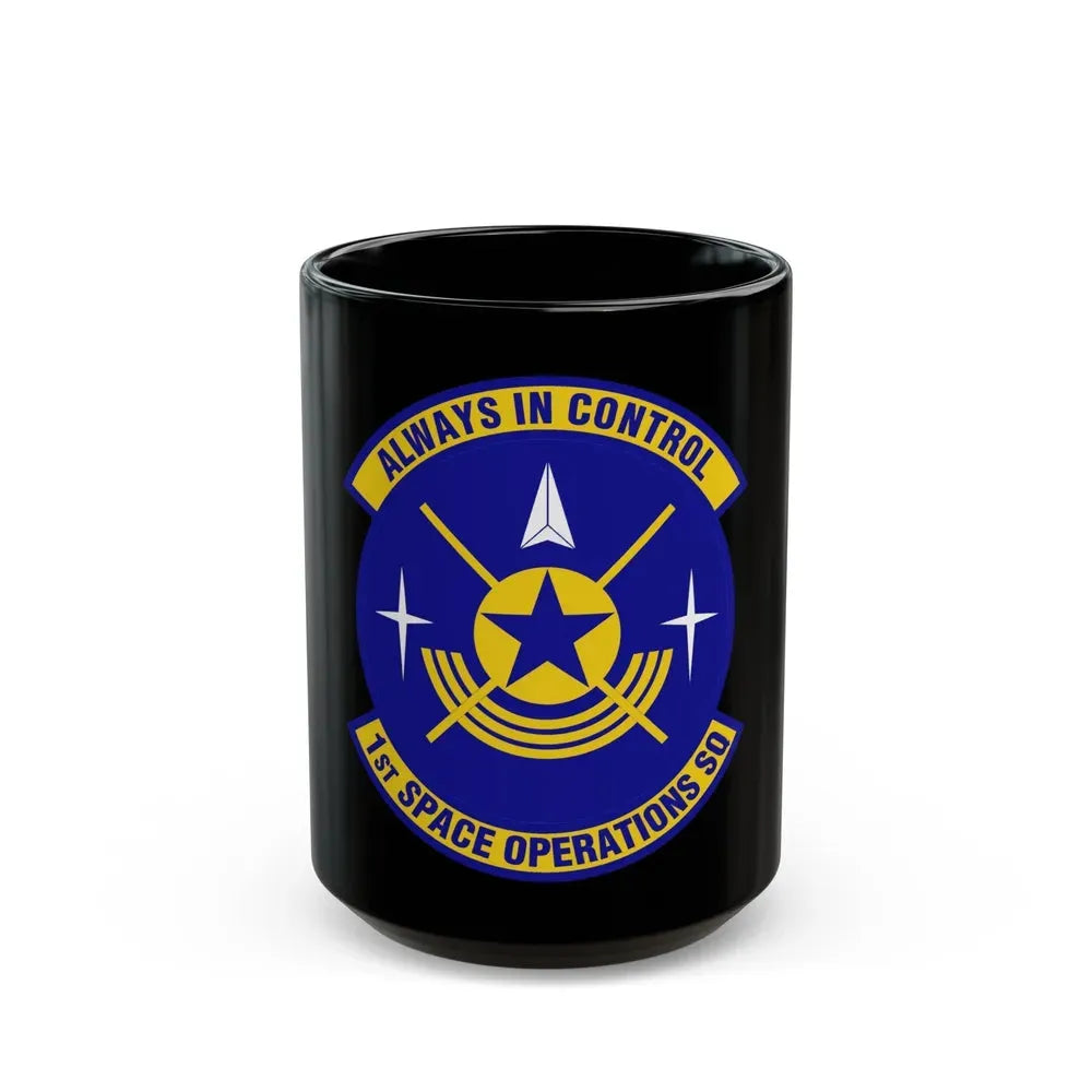 1st Space Operations Squadron (U.S. Air Force) Black Coffee Mug 15oz - Go Mug Yourself