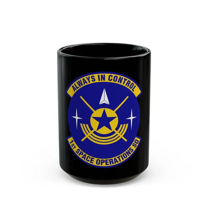 1st Space Operations Squadron (U.S. Air Force) Black Coffee Mug 15oz - Go Mug Yourself