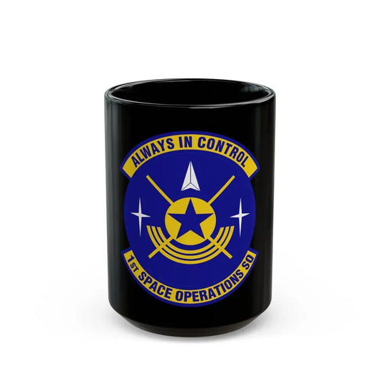 1st Space Operations Squadron (U.S. Air Force) Black Coffee Mug 15oz - Go Mug Yourself