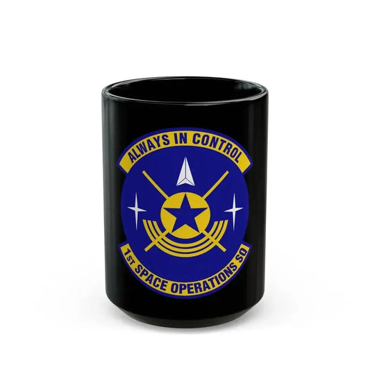 1st Space Operations Squadron (U.S. Air Force) Black Coffee Mug 15oz - Go Mug Yourself