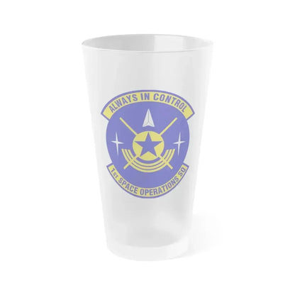 1st Space Operations Squadron (U.S. Air Force) Frosted Pint Glass 16oz 16oz Frosted - Go Mug Yourself