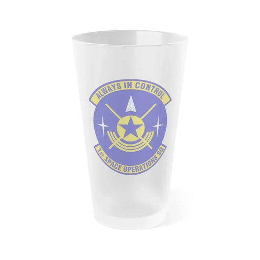 1st Space Operations Squadron (U.S. Air Force) Frosted Pint Glass 16oz 16oz Frosted - Go Mug Yourself