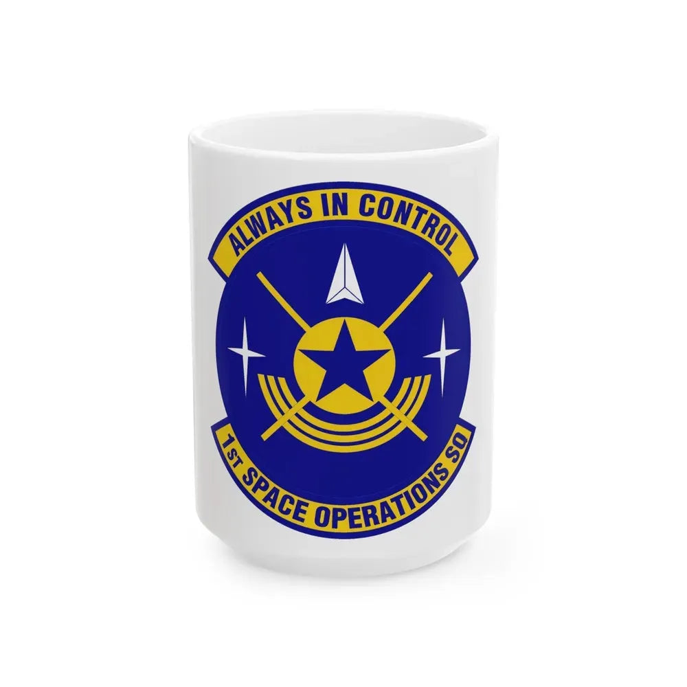 1st Space Operations Squadron (U.S. Air Force) White Coffee Mug 15oz - Go Mug Yourself