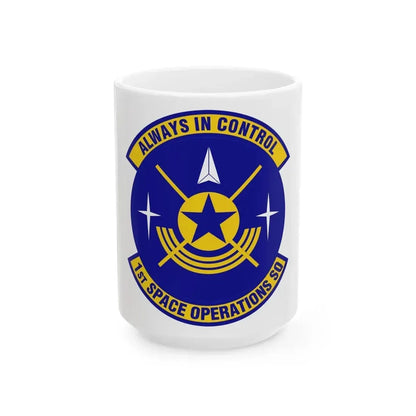 1st Space Operations Squadron (U.S. Air Force) White Coffee Mug 15oz - Go Mug Yourself