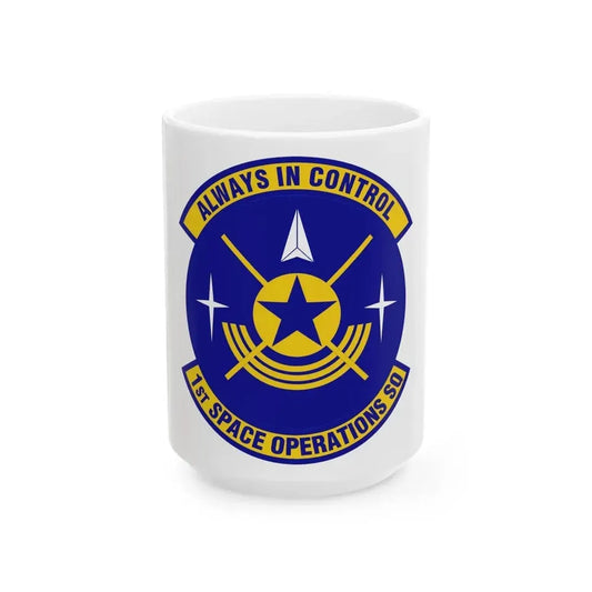 1st Space Operations Squadron (U.S. Air Force) White Coffee Mug 15oz - Go Mug Yourself