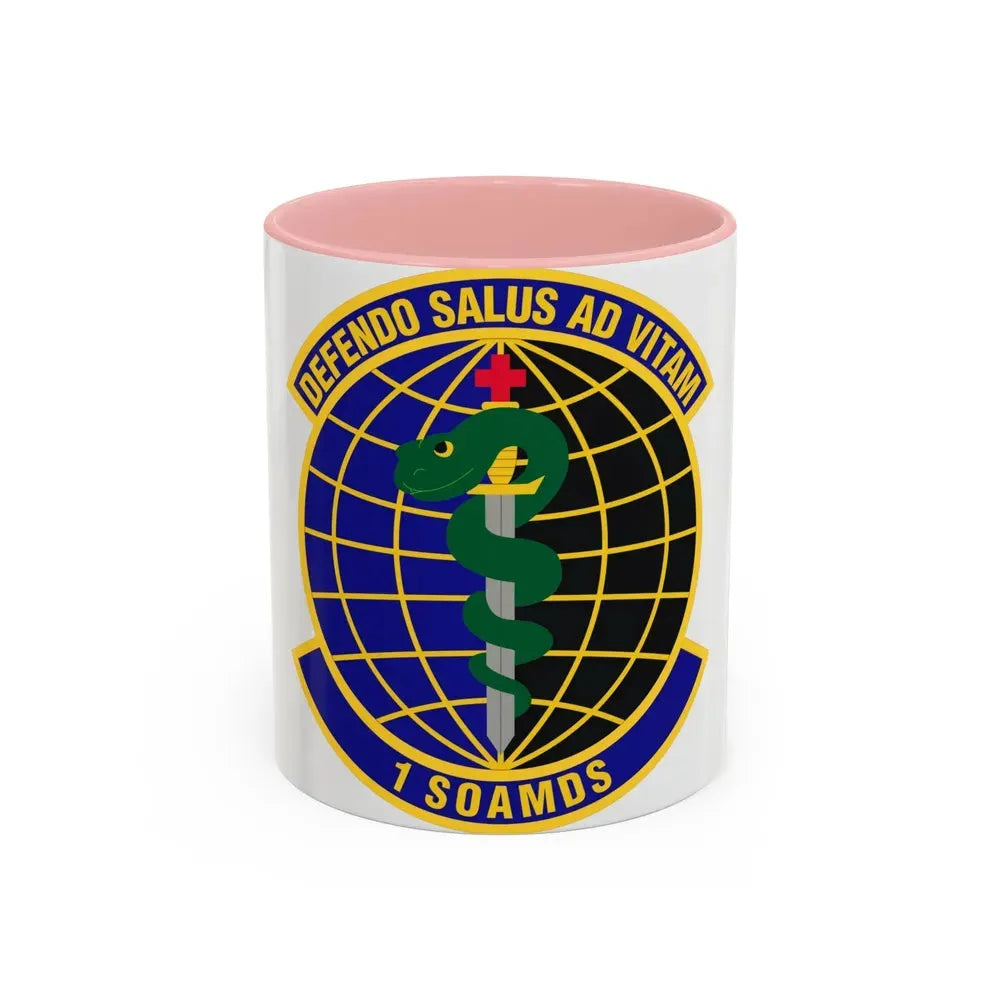 1st Special Operations Aerospace Medicine Squadron (U.S. Air Force) Accent Coffee Mug 11oz Pink - Go Mug Yourself