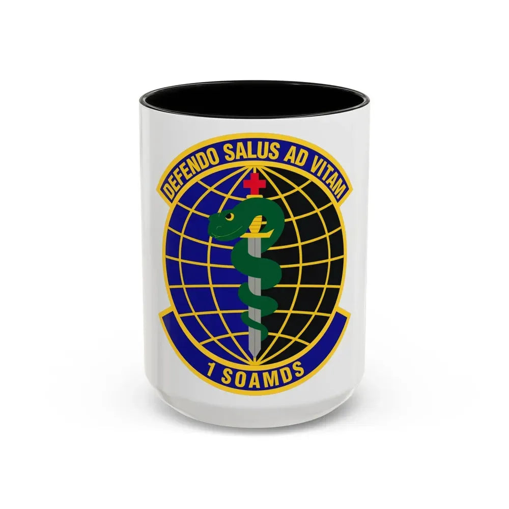 1st Special Operations Aerospace Medicine Squadron (U.S. Air Force) Accent Coffee Mug 15oz Black - Go Mug Yourself
