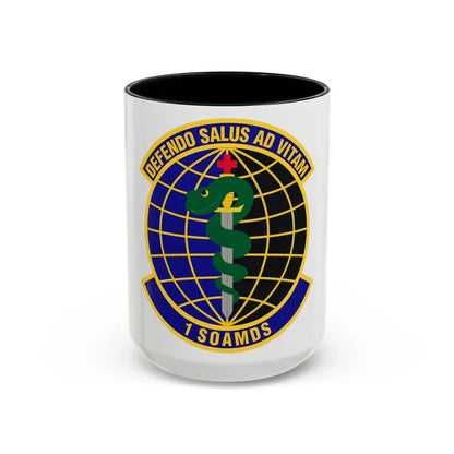 1st Special Operations Aerospace Medicine Squadron (U.S. Air Force) Accent Coffee Mug 15oz Black - Go Mug Yourself