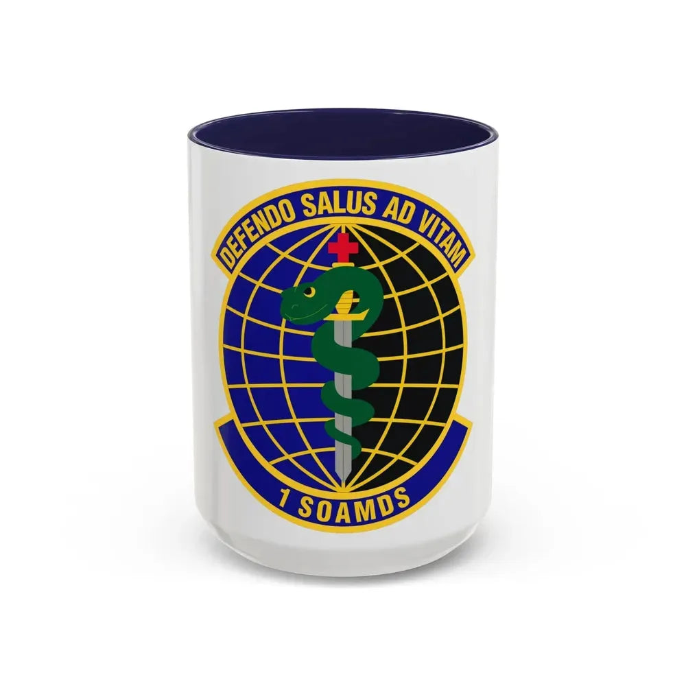 1st Special Operations Aerospace Medicine Squadron (U.S. Air Force) Accent Coffee Mug 15oz Navy - Go Mug Yourself