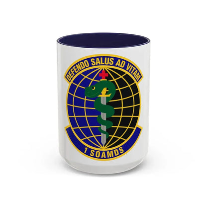 1st Special Operations Aerospace Medicine Squadron (U.S. Air Force) Accent Coffee Mug 15oz Navy - Go Mug Yourself