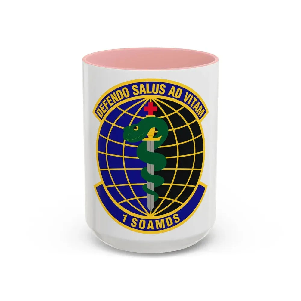 1st Special Operations Aerospace Medicine Squadron (U.S. Air Force) Accent Coffee Mug 15oz Pink - Go Mug Yourself