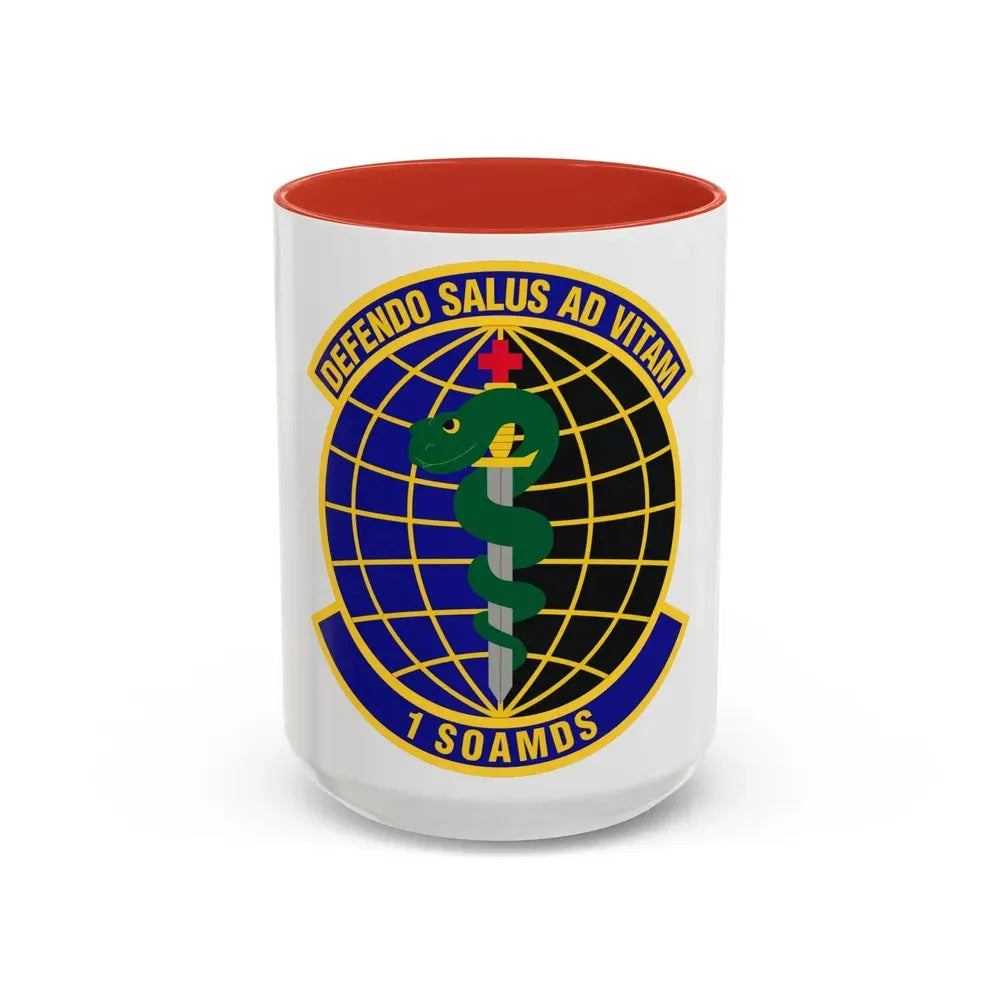 1st Special Operations Aerospace Medicine Squadron (U.S. Air Force) Accent Coffee Mug 15oz Red - Go Mug Yourself