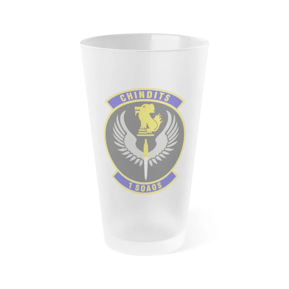 1st Special Operations Air Operations Squadron (U.S. Air Force) Frosted Pint Glass 16oz-Go Mug Yourself