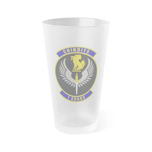 1st Special Operations Air Operations Squadron (U.S. Air Force) Frosted Pint Glass 16oz-Go Mug Yourself