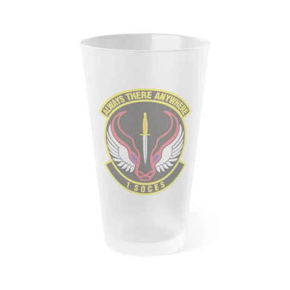 1st Special Operations Civil Engineer Squadron (U.S. Air Force) Frosted Pint Glass 16oz-16oz-Frosted-Go Mug Yourself