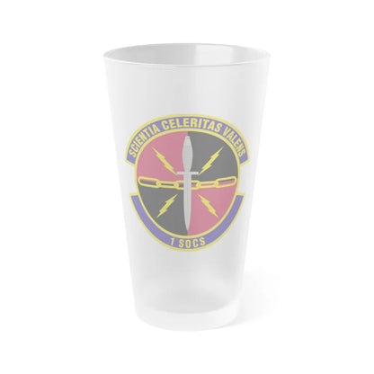 1st Special Operations Communications Squadron (U.S. Air Force) Frosted Pint Glass 16oz-16oz-Frosted-Go Mug Yourself