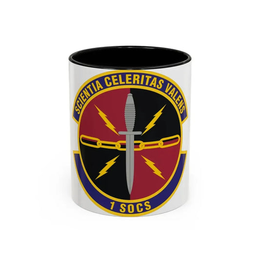 1st Special Operations Communications Squadron (U.S. Air Force) Accent Coffee Mug 11oz Black - Go Mug Yourself