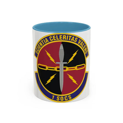1st Special Operations Communications Squadron (U.S. Air Force) Accent Coffee Mug 11oz Light Blue - Go Mug Yourself