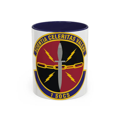 1st Special Operations Communications Squadron (U.S. Air Force) Accent Coffee Mug 11oz Navy - Go Mug Yourself