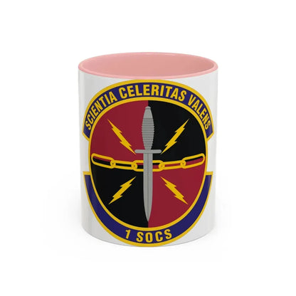 1st Special Operations Communications Squadron (U.S. Air Force) Accent Coffee Mug 11oz Pink - Go Mug Yourself