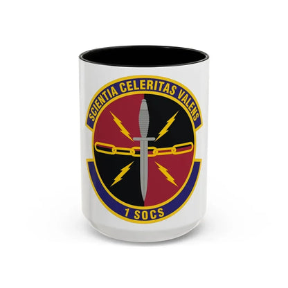 1st Special Operations Communications Squadron (U.S. Air Force) Accent Coffee Mug 15oz Black - Go Mug Yourself