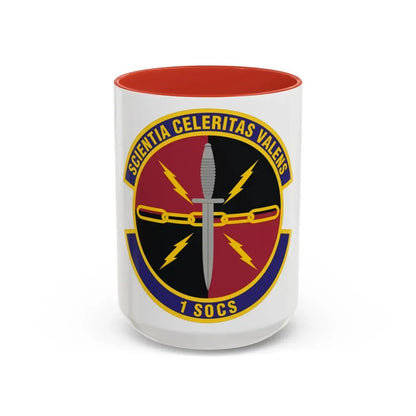 1st Special Operations Communications Squadron (U.S. Air Force) Accent Coffee Mug 15oz Red - Go Mug Yourself