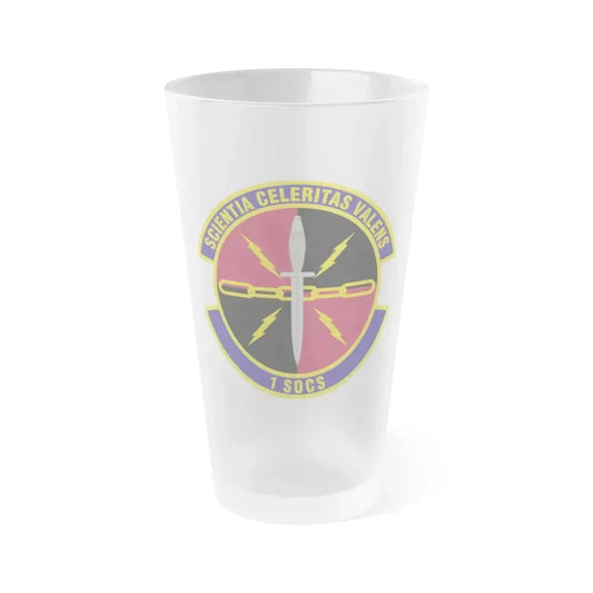 1st Special Operations Communications Squadron (U.S. Air Force) Frosted Pint Glass 16oz 16oz Frosted - Go Mug Yourself