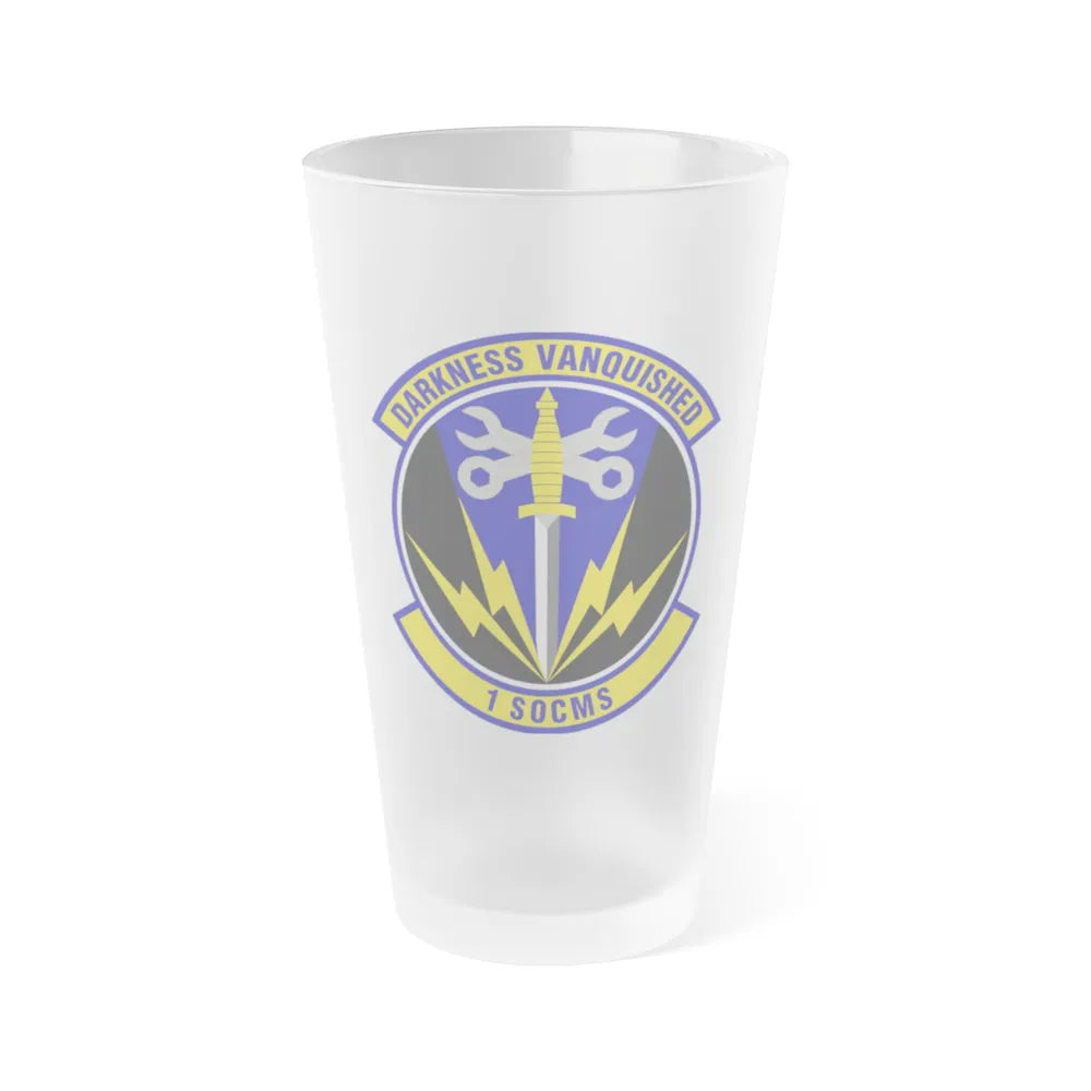 1st Special Operations Component Maintenance Squadron (U.S. Air Force) Frosted Pint Glass 16oz-16oz-Frosted-Go Mug Yourself