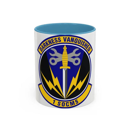 1st Special Operations Component Maintenance Squadron (U.S. Air Force) Accent Coffee Mug 11oz Light Blue - Go Mug Yourself